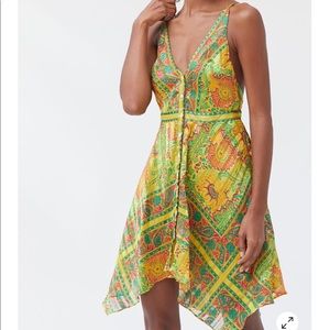 UO Cross Back Handkerchief Lark Dress